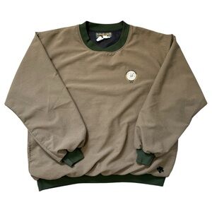 DESCENTE international Gold Collection Made in USA Green and Brown Sweater XL